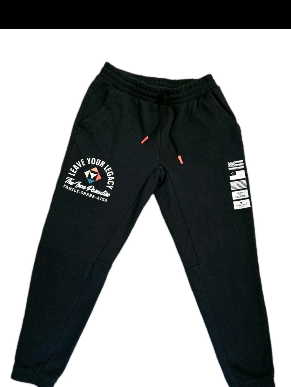 Under Armour Project Rock "Iron Paradise" Terry Joggers L